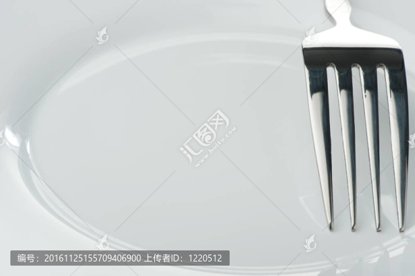 盤子上的叉子