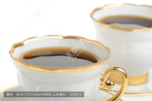 兩個(gè)時(shí)尚的咖啡杯