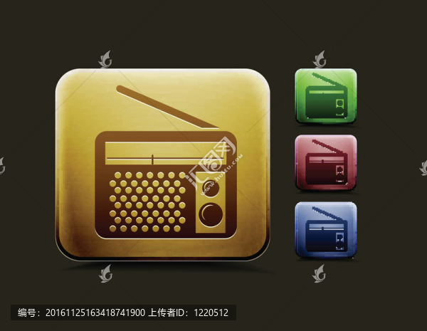 收音機圖標集