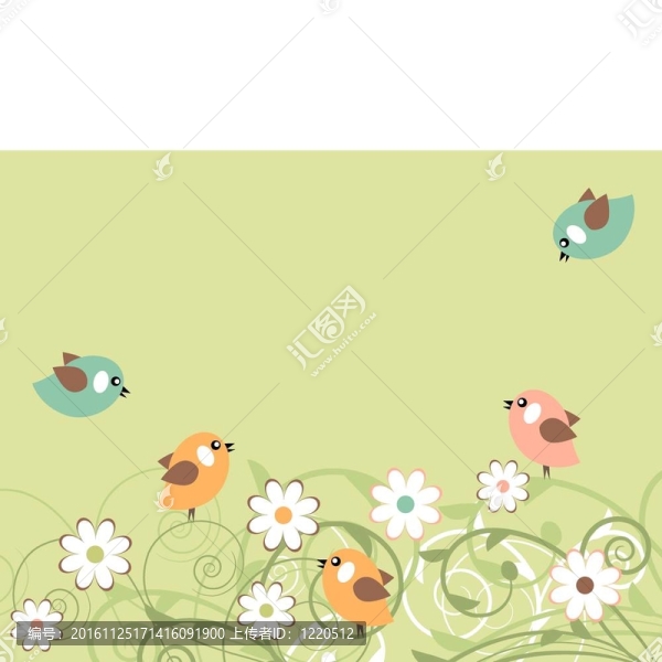 程式化的開花枝