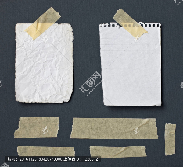帶膠帶信息的便條紙