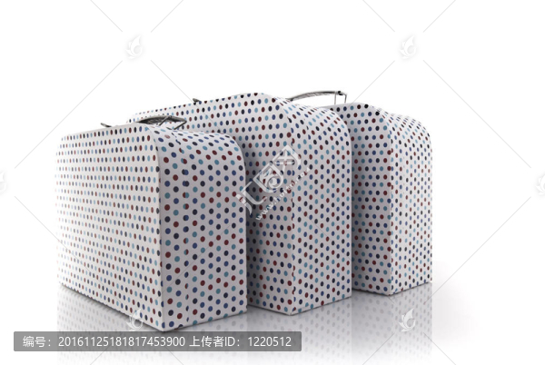 白色背景多色禮品盒