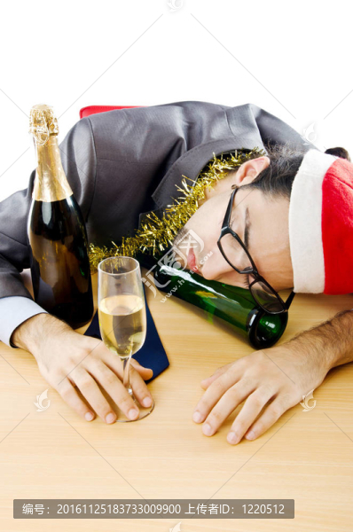 醉酒商人辦公室圣誕派對