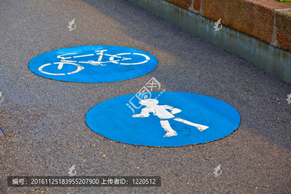 路徑符號和行人圖標