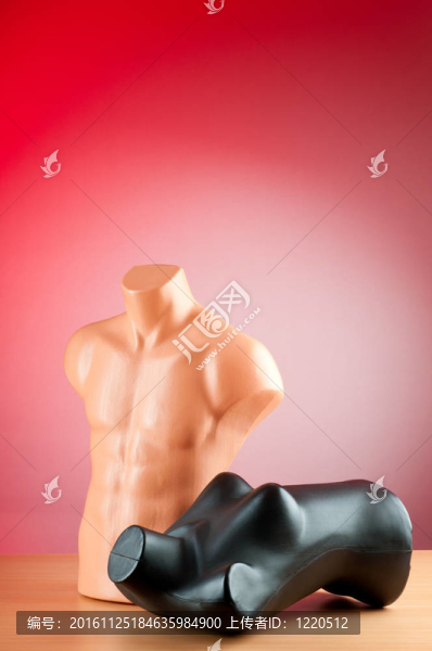 服裝模特白色隔離