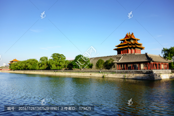 北京故宮筒子河紫禁城角樓