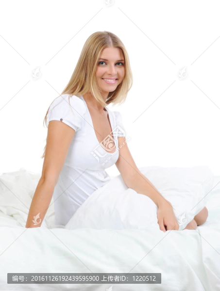床上的女人