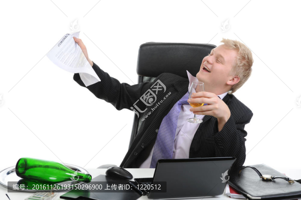 喝醉了的商人