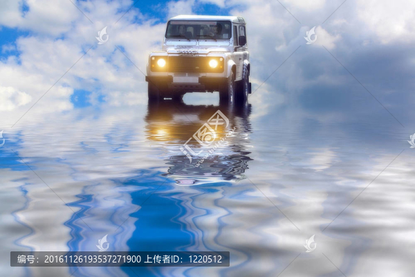 車在河