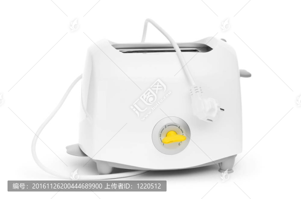 烤面包機的孤立在白色背景