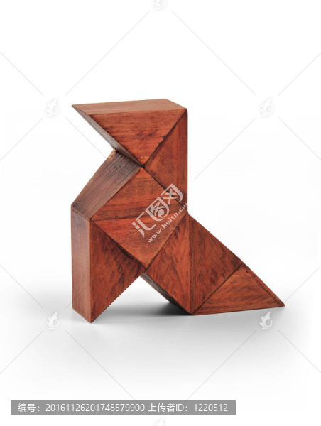 以拼圖形式畫鳥的圖片