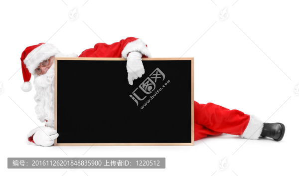 圣誕老人與小黑板