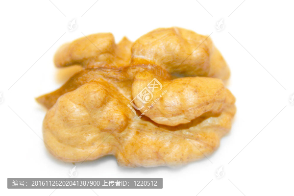白色背景上的螺母