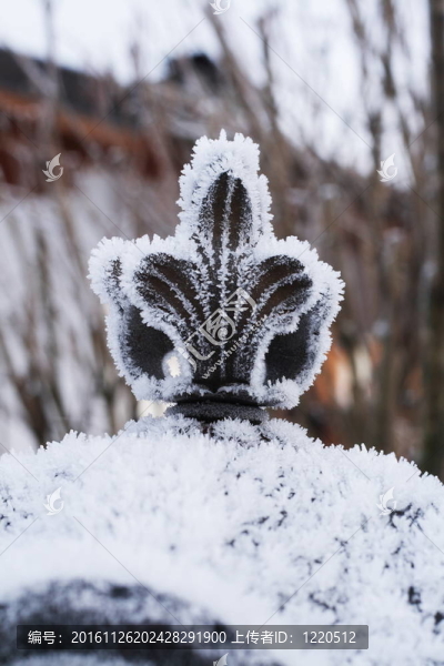 白雪覆蓋的燈籠