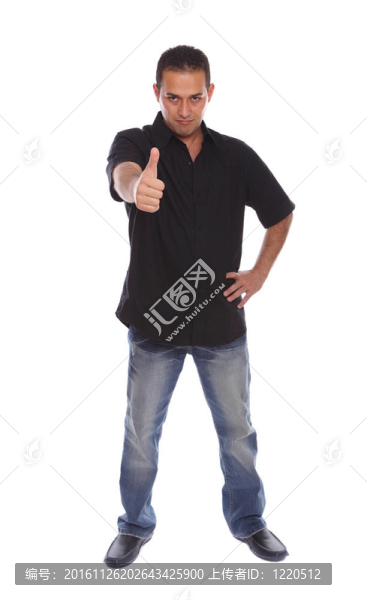 拇指上的男人