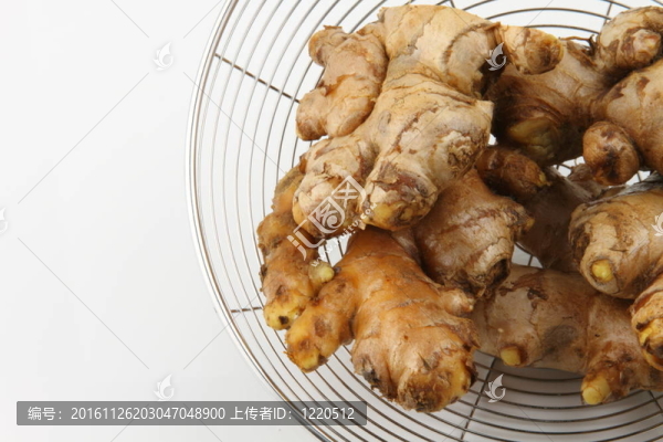 在網(wǎng)狀碗姜