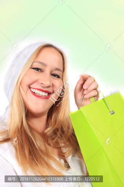 金發(fā)女顧客