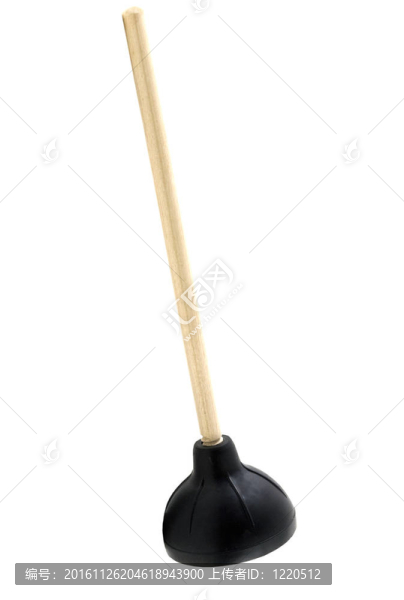 白色背景上的柱塞