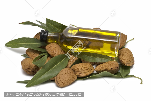 杏仁油瓶。