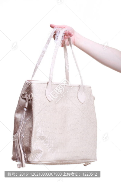 女性手分離的新手袋