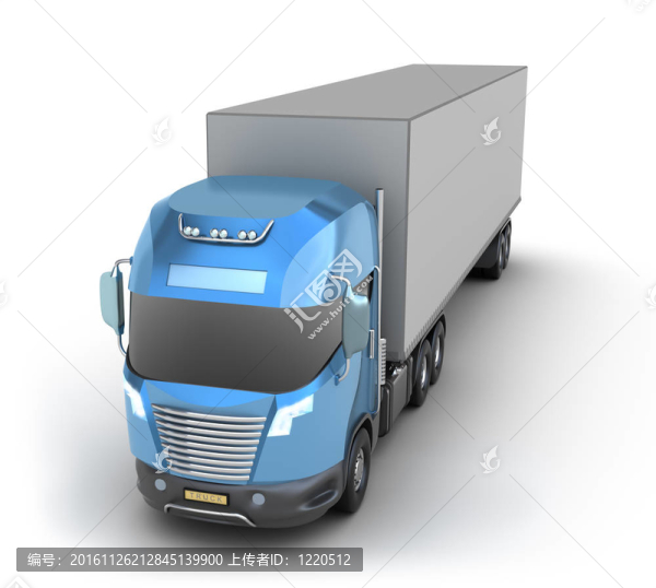 具有集裝箱的現(xiàn)代卡車