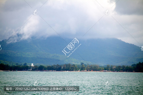 美麗的藍(lán)色海洋從斯米蘭群島泰國；亞洲