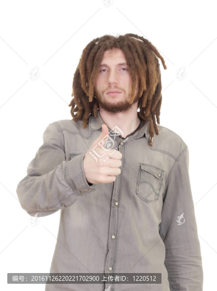 年輕人孤立dreadlock