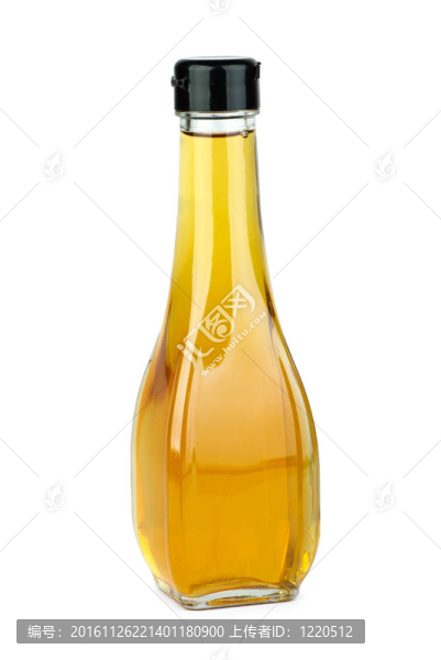 帶有蘋果醋的玻璃瓶