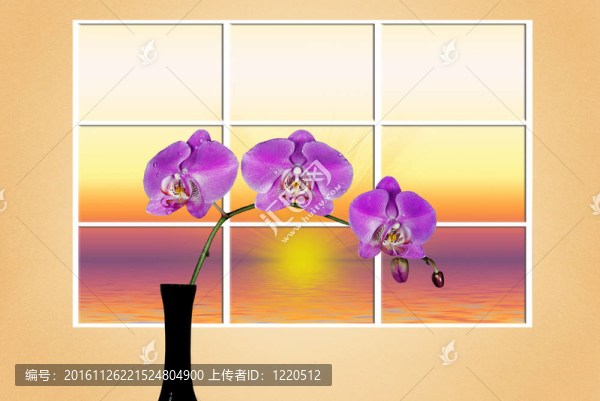 蘭花的花瓶