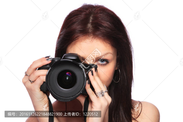 女人與相機分離