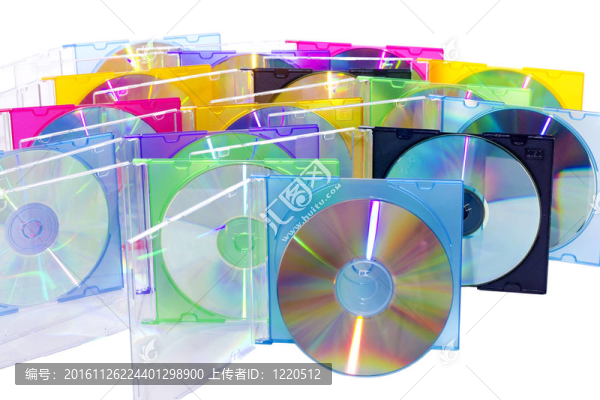 在公開的彩色盒中的光盤
