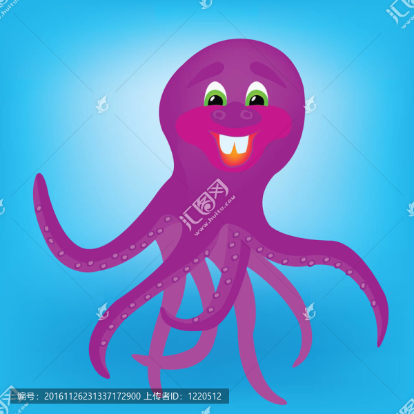 快樂童話章魚插圖