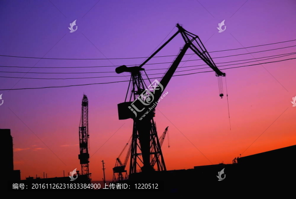 港口起重機(jī)輪廓