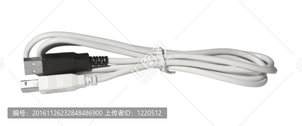 結(jié)合白色的USB電纜