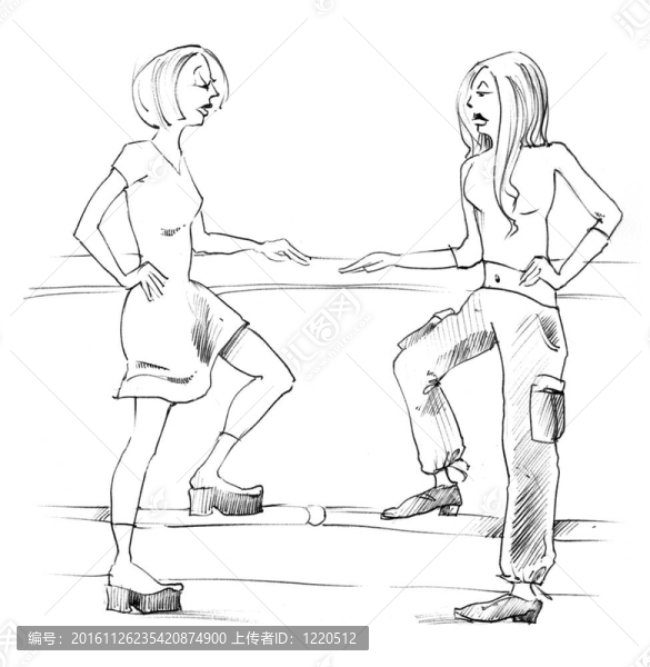 兩個女人交談