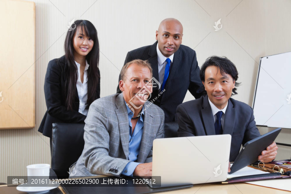 多民族商人肖像