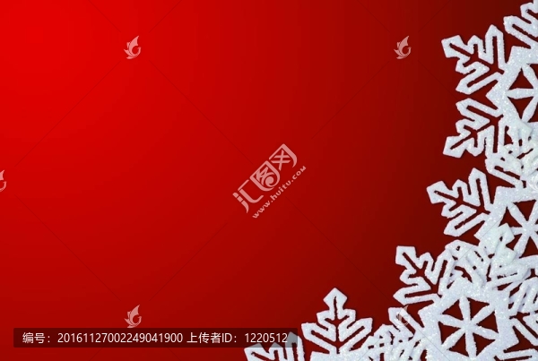 紅色背景與雪花邊框?？臻g的文字