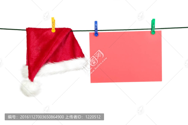 圣誕帽和紙