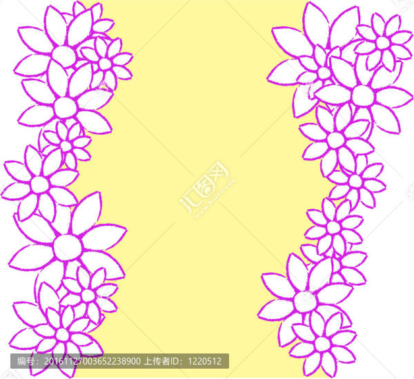 漂亮的花框