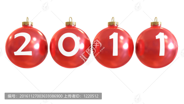 紅色經(jīng)典閃亮的chirstmass球
