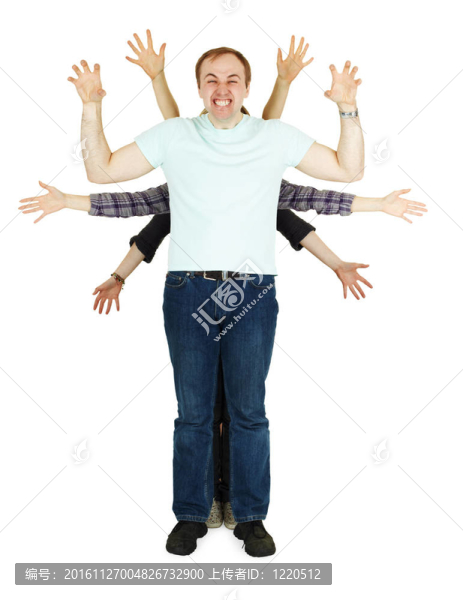 家庭劇的傻瓜代表多臂神