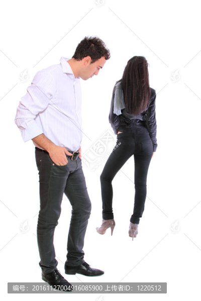 一對很好的年輕夫婦的肖像
