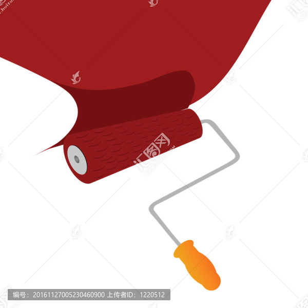 輥涂紅色