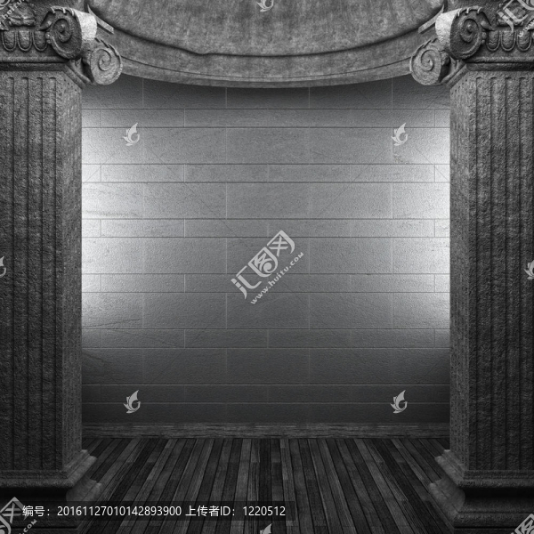 石柱和墻