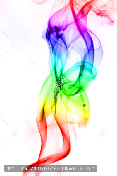 彩色的煙霧