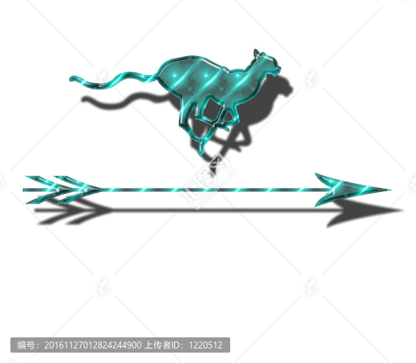 概念獵豹狩獵和箭