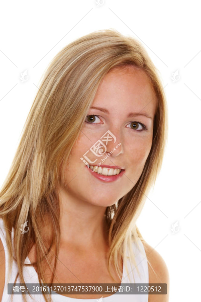 雀斑的金發(fā)女人
