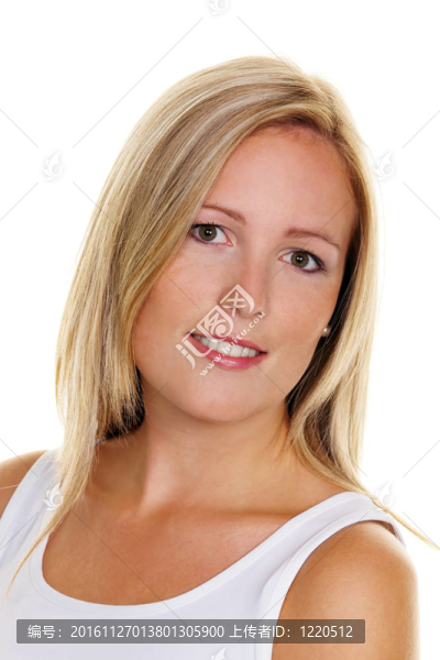 雀斑的金發(fā)女人