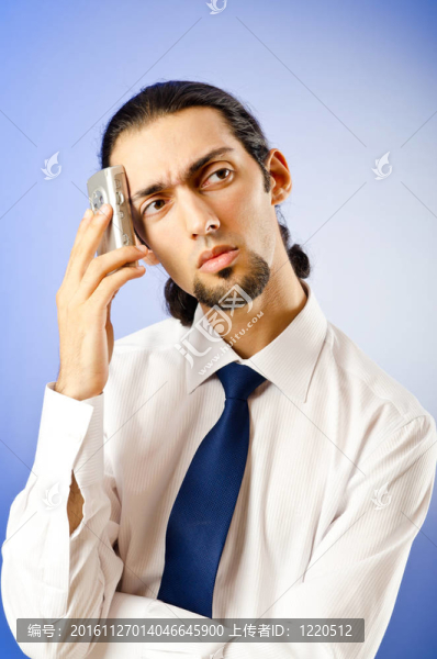 商人在電話里交談