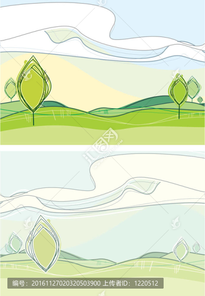 夏季或春季自然景觀